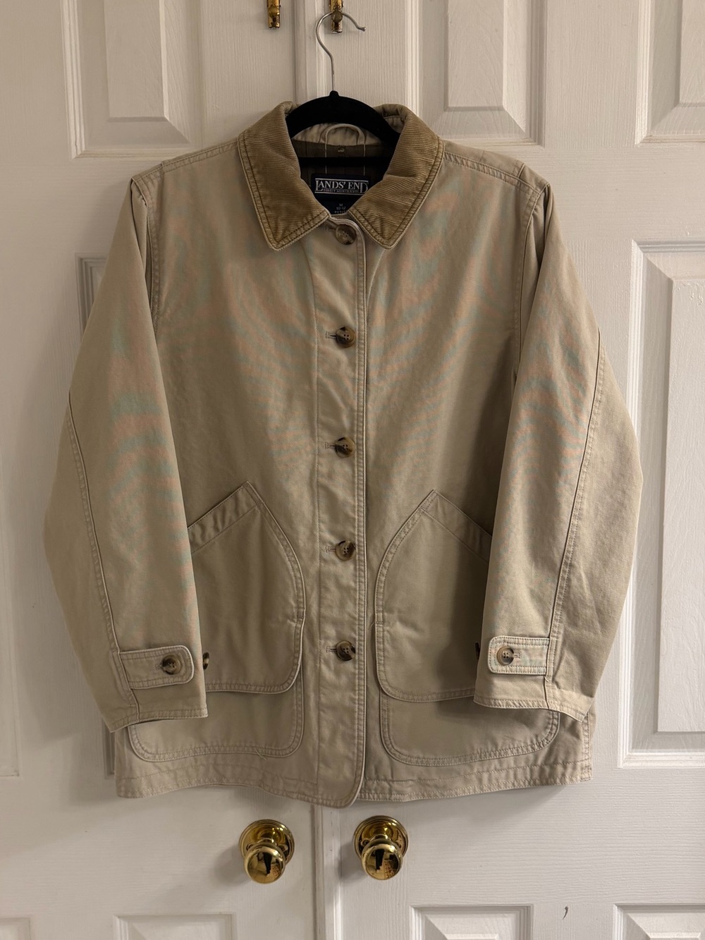 Vintage Lands End Canvas Chore Coat M Petite